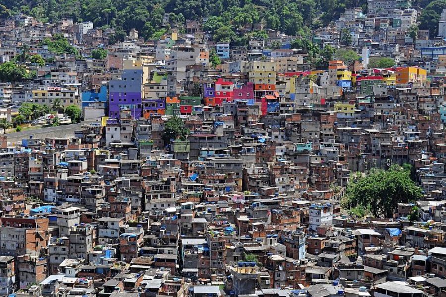 Brazilian Favela In Rio De Janeiro