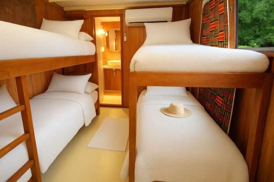 Amazonas_Kreuzfahrt_Manakin_Vierbettkabine_Twin_GloboTur_Brasilien_Spezialist